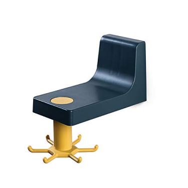 Imagem de Suporte para Utensílios Adesivo Gancho de Parede Rack Giratório Retrátil Economizar Espaço Apoio Organizador Cozinha e Banheiro Espátula Colher Toalha