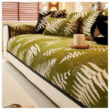 Imagem de SPXMQSS Capas de sofá para sofá secional, capa para sofá de chenille macio, capas de sofá universais antiderrapantes de canto em forma de L, capas protetoras de móveis para sala de estar A 70 x 180 cm