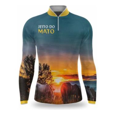 Imagem de Camisa Infantil Cavalo Cavalgada Rural Proteção Solar Uv50+ - Vaquejad