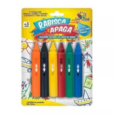 Imagem de Rabisque E Apaga Com 6 Cores Diferentes - giz