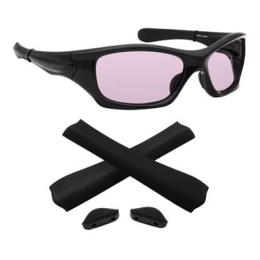 Imagem de Biyxpiv Kits de borracha para almofadas de nariz de substituição para óculos de sol Oakley Pit Bull OO9127 OO9161, Kit de borracha com almofada de nariz de ponte alta