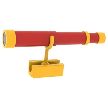 Imagem de YIJU Telescópio Pirata para Crianças - Acessórios para Parque Infantil - Brinquedo de Faz de Conta - Luneta de Pirata Portátil e Retrátil - Presente de, Vermelho E Amarelo