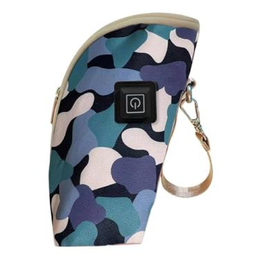 Imagem de KiBcsLic Bolsa Aquecedora de Mamadeira Infantil, Capa Protetora para Manter o Leite Aquecido, Aquecedor de Bebidas Impermeável com Temperatura Ajustável, Style C