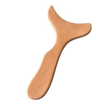 Imagem de Ferramenta de massagem linfática de madeira para escultura corporal e liberação muscular, 18 x 9 cm