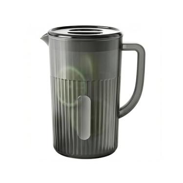 Imagem de AUNMAS Jarro de água de Grande Capacidade, Jarros de água Fria Com Tampa Ranhurada e Furo de Filtro para chá ou café (BLACK)