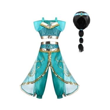 Imagem de Fantasia De Princesa Jasmine Para Meninas, Fantasia De Lâmpada Mágica 