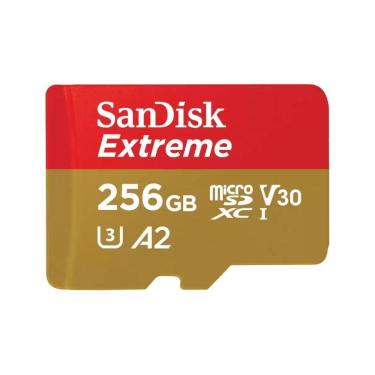 Imagem de Cartão 256GB MicroSD com Adaptador SD - Classe 3 - até 190MB/s - Sandisk SDSQXAV-256G-GN6MA