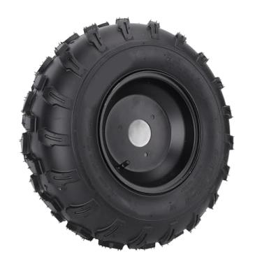 Imagem de Luocute Pneu de Vácuo de Borracha de 8 Polegadas, Roda Texturizada Antiderrapante Com Aro de Liga de Alumínio 17X7.00-8, para ATV Quad Off Road Go Kart Carrinho de Golfe Mini Cortador