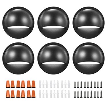 Imagem de 6PCS Lâmpadas de Deck LED 3W AC DC12-36V IP67 para Escada Cerca Jardim Pátio e Caminho com Alta Brilho Aparência Artísti