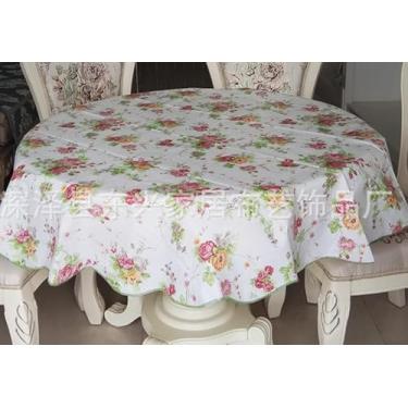 Imagem de Tuechilles Toalha de mesa redonda com estampa quadriculada espessa - Toalha de mesa de piquenique de poliéster resistente a manchas e impermeável para cozinha, escritório e uso ao ar livre, 152 x 152