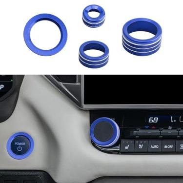 Imagem de Zekrom Capa de botão de console central de carro para Toyota Tundra 2022-2023 para Sequoia 2023, tampa de ajuste do modo de acionamento, tampa do botão de retrovisor, acabamento do botão de iniciação