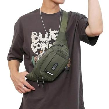 Imagem de Bolsa de cintura masculina para viagens, viagens, caminhadas, corrida – bolsa de cinto minimalista para telefone, carteira, chaves