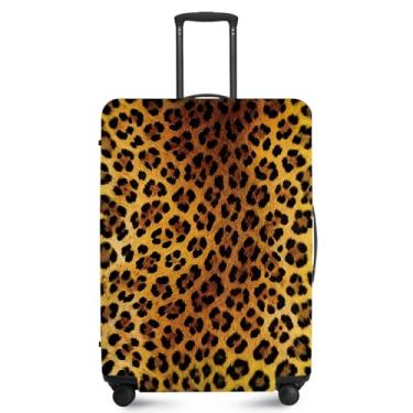 Imagem de ANNA QUEEN Capa de bagagem de viagem, capa protetora de mala de viagem elástica e antiarranhões, lavável e durável protege contra arranhões, sujeira e danos, Chita manchada, L(fits 28-30Inch suitcase