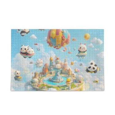 Imagem de Quebra-cabeça de 500 peças de personagens coloridos do mundo, madeira e papel, quebra-cabeças exclusivos para adultos