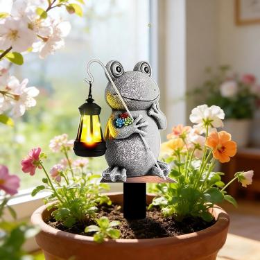 Imagem de Ornamento de decoração de mesa de acrílico com suporte destacável estatueta de exibição de mesa fofa para decoração de festas de escritório em casa