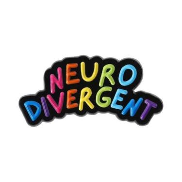 Imagem de Broche De Esmalte Arco-Íris Para Autismo, TDAH E Saúde Mental  Present