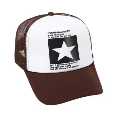 Imagem de Boné de beisebol respirável para homens e mulheres, chapéu malha, verã