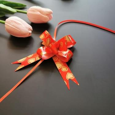 Imagem de Arcos de puxar para embrulho de presente, 10 peças de laço de presente pequeno a granel para embalagem de presentes, caixas, cestas de presente, Natal, casamento, dia dos namorados e decoração de