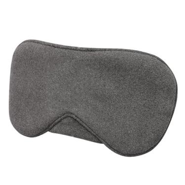 Imagem de Máscara de dormir de algodão, máscara blackout para dormir para viagem aérea (cinza)
