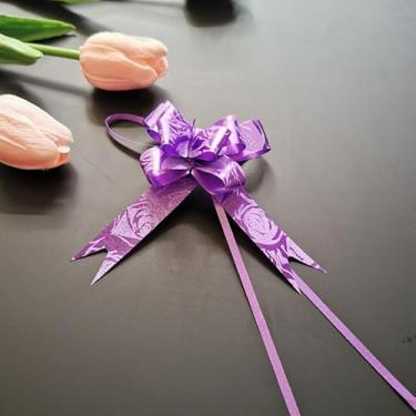 Imagem de Arcos de puxar para embrulho de presente, 10 peças de laço de presente pequeno a granel para embalagem de presentes, caixas, cestas de presente, Natal, casamento, dia dos namorados e decoração de