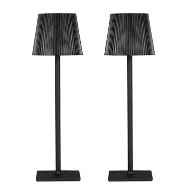 Imagem de Lâmpada de Mesa LED Moderna com Controle Dimmable 3 Temperaturas Cor Função Memória Bateria Longa Duração Iluminação Suave e Confortável para Sala Est