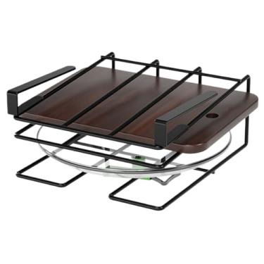 Imagem de Suporte de tampa de panela – Suporte de secagem sob o armário, organizador de panelas e frigideiras para embaixo do armário – para utensílios, colher, , assadeira, tábua, corte, gaveta, fogão