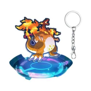 Imagem de Pingente De Chaveiro Pikachu Charizard De 6CM, Broche Magnético Fofo, 