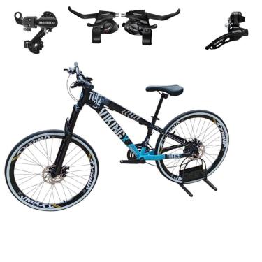 Imagem de Bicicleta 26 VikingX T25 21v Cambios Trocadores Shimano Pneu Faixa Branca 1.50-Unissex