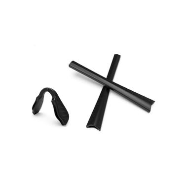 Imagem de Meias auriculares e protetores de nariz para óculos de sol Oakley Radar Path/Edge/Range/Pitch, Kits de borracha preta, One Size