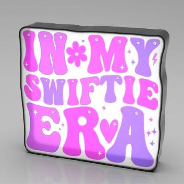 Imagem de Allenjoy Candeeiro de mesa com luz noturna roxa Dream Music Singe - placa de LED para caixa de luz, decoração de sala de escritório em casa, presentes para meninas, adolescentes, mulheres, fãs, filha