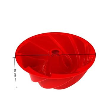 Imagem de Kit Formas de Silicone para Air Fryer 2 Peças – Antiaderente, Resistente ao Calor e Reutilizável(Espiral)