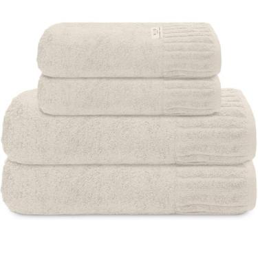 Imagem de Kit Jogo De Toalhas Camesa 4 Peças Banho e Rosto Velour 100% Algodão 5