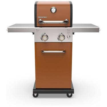 Imagem de Churrasqueira a Gás 22.000 BTU m 2 Queimadores e Mesas Laterais em Aço Inoxidável, PERMASTEEL PG A40201 CO, Dourado