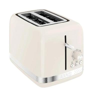 Imagem de Torradeira Elétrica com 3 Funções e 7 Níveis de Tostagem – Versátil para Café da Manhã, Desjejum Doméstico e Uso Cotidiano (Marfim,220V)