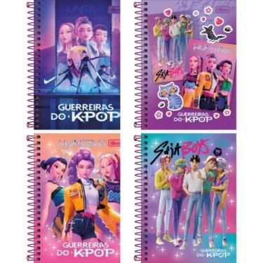 Imagem de Caderneta 1/8 Espiral 80Folhas Guerreiras Do K-Pop - Tilibra