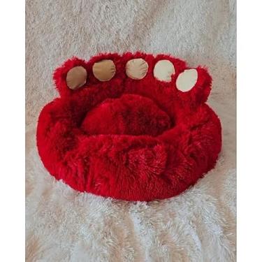 Imagem de Cama Pata Nuvem para Cachorro e Gato – Colchonete Antialérgico Confortável em Vários Tamanhos (Bordo,90CM GRANDE)