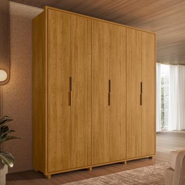 Imagem de Guarda Roupa Casal 6 Portas com Pes Em MDF Matisse Madetec