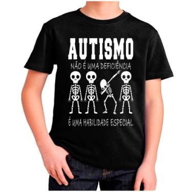 Imagem de Camiseta infantil unissex criança autista camisa espectro autismo - Do