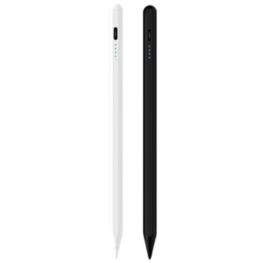 Imagem de Caneta Stylus universal para telas sensíveis ao toque, compatível com Samsung Galaxy Tab A9/A8/A7, iPad, iPhone, Android/iOS/Windows, caneta capacitiva para desenho e anotações (preto + branco)