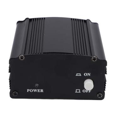 Imagem de Fabater Transmissão de Filtragem de Ruído Estável de Fonte de Alimentação Fantasma de 48 V para Equipamentos de Gravação de Música, Caixa de Fonte de Alimentação Fantasma de Liga de Alumínio para