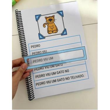 Imagem de Reforço nas Férias! Apostila de Leitura com 100 Frases Lúdica + Régua 