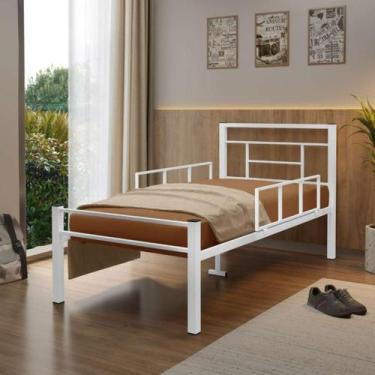 Imagem de Cama C/ Grade Criança Solteiro 100% Aço Reforçado Qualidade - HOME AS,