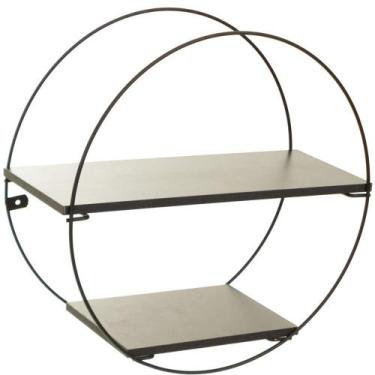 Imagem de Prateleira Geometrica Circular Black - Metaltru