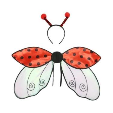 Imagem de Conjunto De Asas De Abelha Amarela E Joaninha Vermelha Para Cosplay In