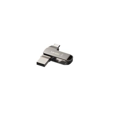 Imagem de Pen Drive Lexar D400 Dual Drive 128GB USB 3.1 Type-C USB - Preto