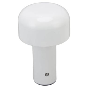 Imagem de Luz de Cogumelo Ferro Acrílico Luminária Noturna Regulável 3 Temperaturas Cor Reguláveis Sem Etapas com Controle USB Tip