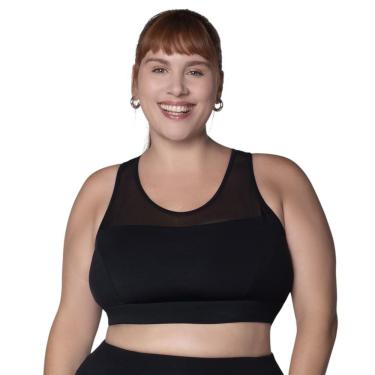 Imagem de Top Selene Tule Fitness Plus Size Feminino
