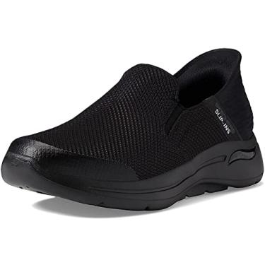 Imagem de Skechers Tênis esportivo masculino Gowalk Arch Fit Slip-ins, Preto, 38