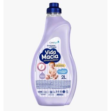 Imagem de Amaciante de Roupas Vida Macia Glicerina & Amêndoas 2L