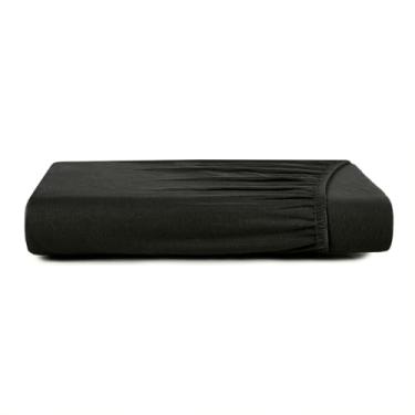 Imagem de Lençol C/Elástico Malha Fio Penteado 100% Algodão - Preto Primitivo - Solteiro